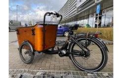 VOGUE Superior Deluxe Elektrische Bakfiets Zwart/Bruin -Fiets Serie Winkel 2 1
