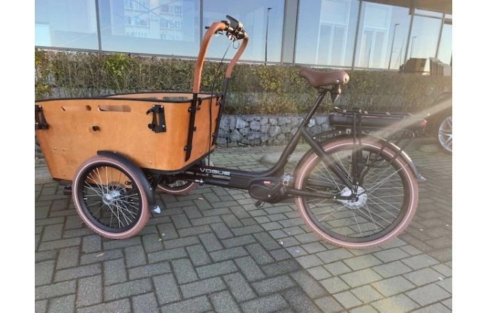 VOGUE Carry 3 Elektrische Bakfiets Zwart/Bruin 7 VOGUE Carry 3 Elektrische Bakfiets Zwart/Bruin - Afbeelding 7