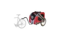 Doggy Ride Novel 20 Hondenkar - Zwart/Rood