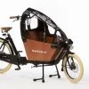 Bakfiets.nl Tent Cargobike Short All-open Zwart