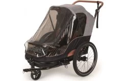 Bobike Fietskar Trailer 2-Kinderen Zwart/Grijs 2 In 1