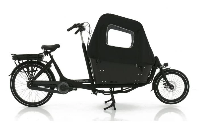 VOGUE Carry 2 Elektrische Bakfiets Zwart/Zwart 3 VOGUE Carry 2 Elektrische Bakfiets Zwart/Zwart - Afbeelding 3