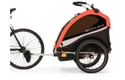 Fietskar Burley Cub X -Fiets Serie Winkel burley cub x fietskar 2 kinderen zwart atomic rood 617960 3 l