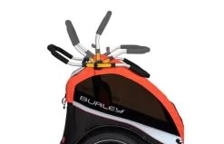 Fietskar Burley Cub X -Fiets Serie Winkel burley cub x fietskar 2 kinderen zwart atomic rood 617960 6 l