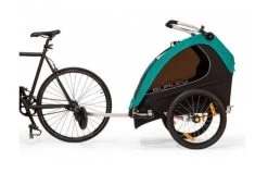 Fietskar Burley Encore X -Fiets Serie Winkel burley encore x fietskar 2 kinderen zwart turquoise 617957 3 l
