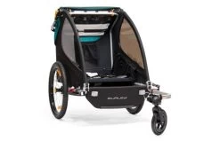 Fietskar Burley Encore X -Fiets Serie Winkel burley encore x fietskar 2 kinderen zwart turquoise 617957 4 l