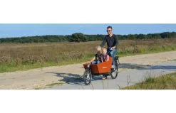 Bakfiets.nl Zitkussen Zwart Dubbel Met Rugleuning