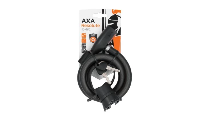 Axa Kabelslot Resolute 120cm X 15mm 2 Axa Kabelslot Resolute 120cm X 15mm - Afbeelding 2