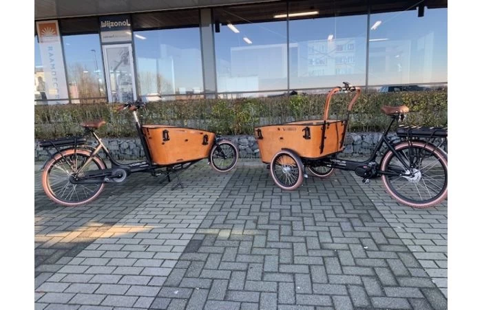 VOGUE Carry 3 Elektrische Bakfiets Zwart/Bruin 8 VOGUE Carry 3 Elektrische Bakfiets Zwart/Bruin - Afbeelding 8