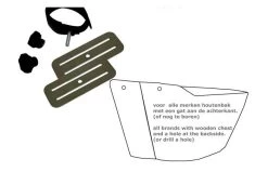 Melia Baby / Peuterschaal Bevestigingsset Voor Houten Bak