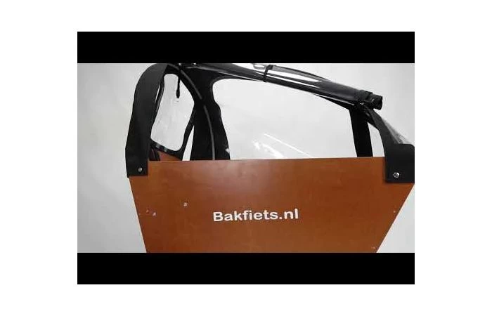 Bakfiets.nl Tent Cargobike Short All-open Tweed 2 Bakfiets.nl Tent Cargobike Short All-open Tweed - Afbeelding 2