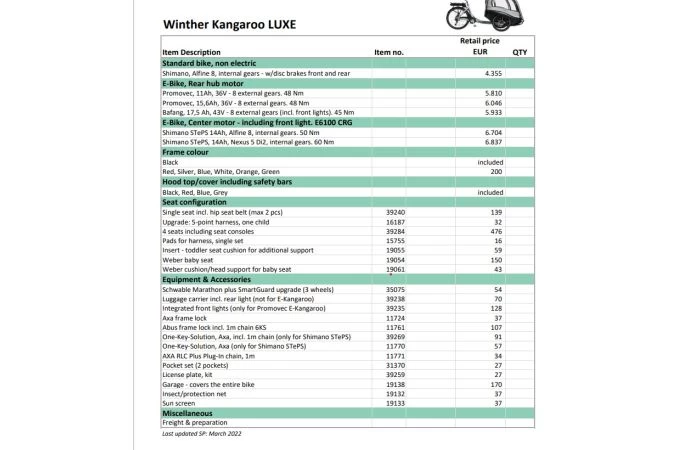 Winther Bikes Kangaroo Luxe Bakfiets 1 Winther Bikes Kangaroo Luxe Bakfiets