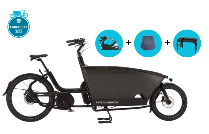 Urban Arrow Family Active Line Plus Zwart 1 Urban Arrow Family Active Line Plus Zwart