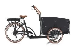 Vogue Troy Elektrische Bakfiets Zwart/Bruin